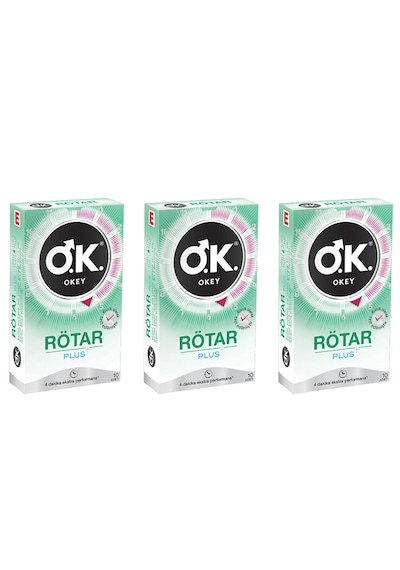 Okey Rötar Plus Prezervatif 10lu 3 Adet