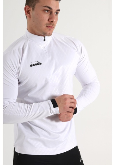 Diadora Elite Antrenman Eşofmanı Tek Üst Beyaz