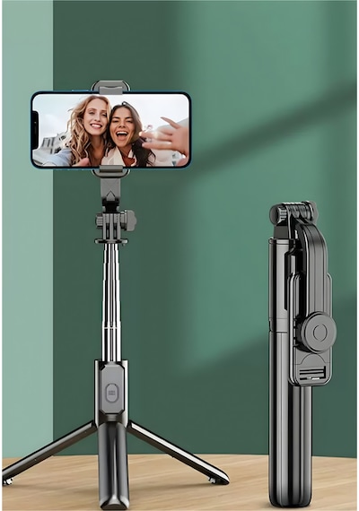 Selfie Tripod Standı Telefon Tripod Bluetooth Kumandalı Video Çekim Telefon Tutucu