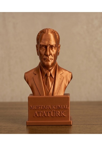 Şık Ve Zarif Görünümlü Dekoratif 15 Cm Mustafa Kemal Atatürk Heykeli Özel Hediyelik
