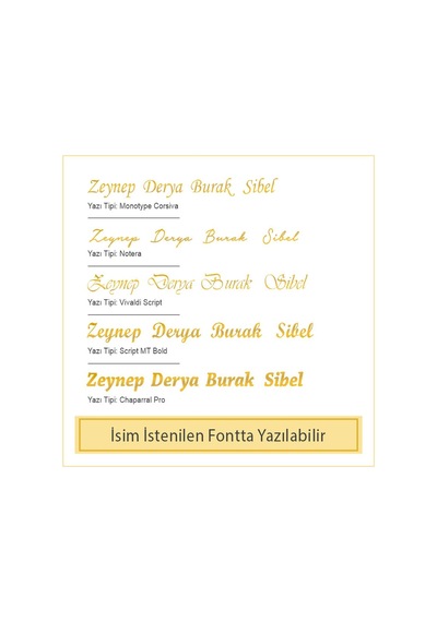 14K Altın Üçlü Plaka Kolye