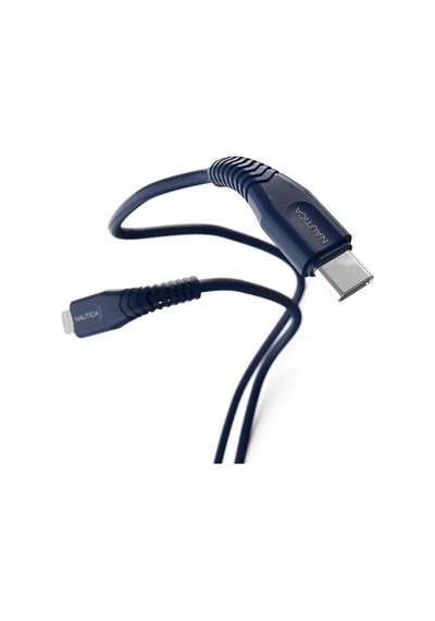 Nautica C100 USB-C to Lightning PD 18W Hızlı Şarj ve Data Kablosu 1.2 Metre Navy