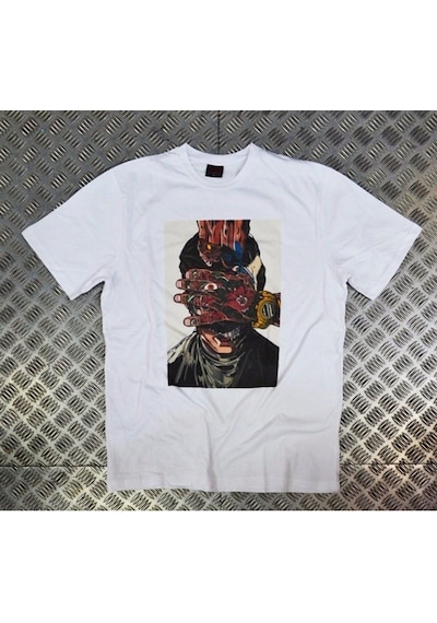 Stoned&Fame Unisex Beyaz Tişört Baskılı T-shirt Beyaz