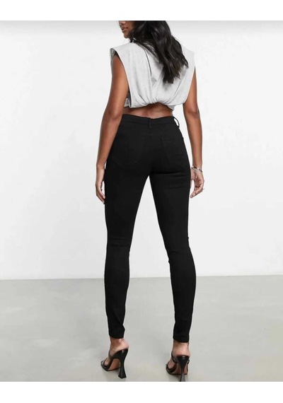 St.poll Siyah Skinny Likralı Yüksek Bel Ekstra Esnek Kot Pantolon-s Jeans