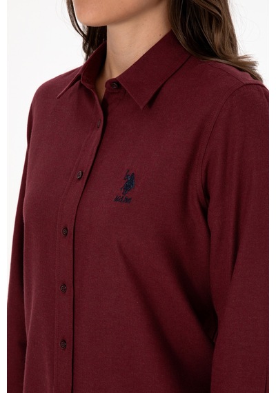 U.s. Polo Assn. Kadın Plum Gömlek Basic 50316518-vr177 New Plum