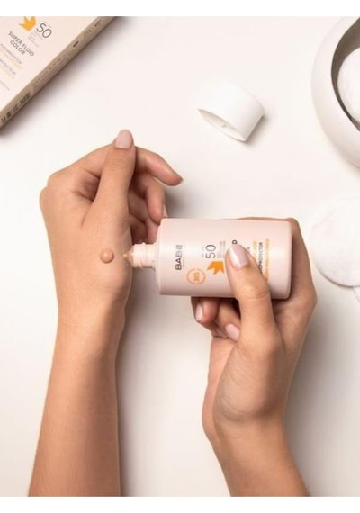 Babe Facial Sunscreen Super Fluid Color SPF50 50ml - Hyaluronik Asit İçeren Renkli Yüz Güneş Kremi