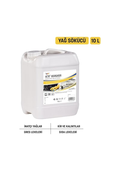 Degreaser 10 L Kullanıma Hazır Yağ Ve Kir Çözücü Etkili Formül Diğer