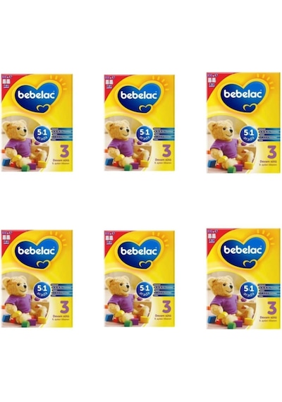 Bebelac 3 Bebek Devam Sütü 800 G 6 Adet
