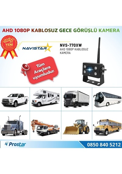 Ahd 1080p Kablosuz Ledli Gece Görüşlü Araç Kamerası