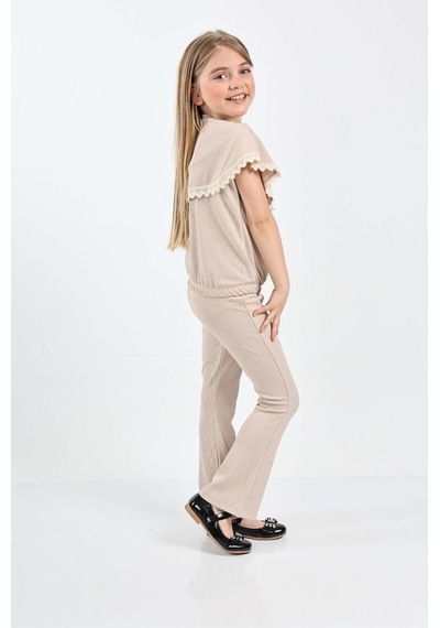 Krem Fitilli Takım 6-9 Yaş 2072-4 Krem