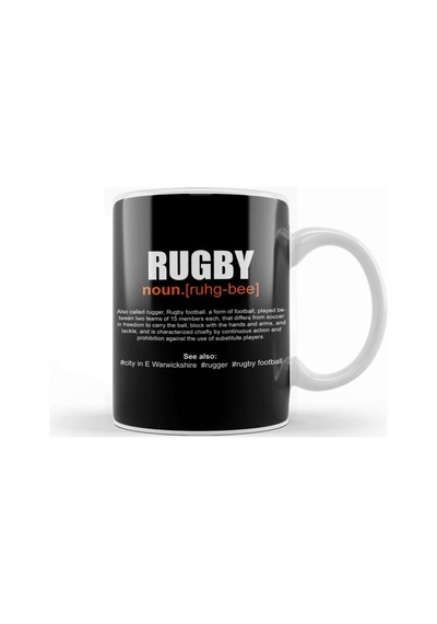 Rugby Definition Kupa Bardak Porselen Karışık