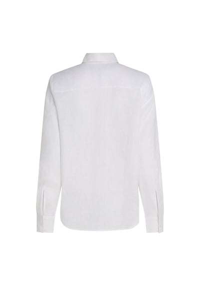 Tommy Hilfiger Ess Lınen Relaxed Shırt Kadın Beyaz Gömlek - Ww0ww44679