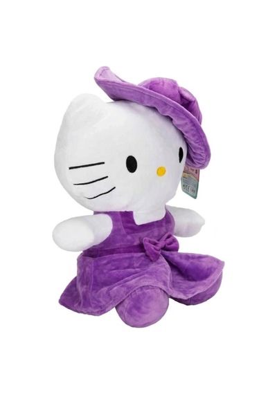 Mey İthalat 2089 Hello Kitty Şapkalı Peluş 36 Cm Pembe