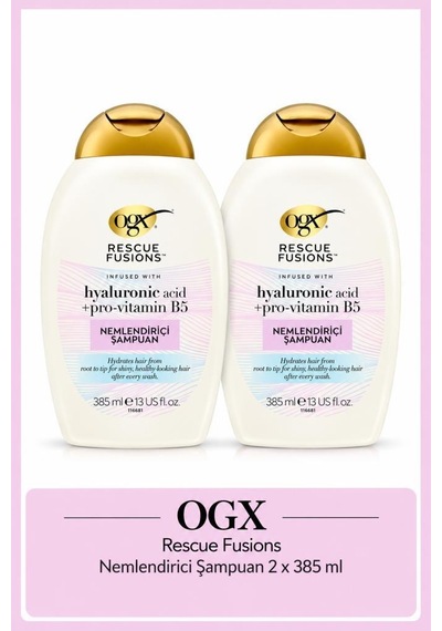 Rescue Fusions Nemlendirici Şampuan 385 Ml X 2