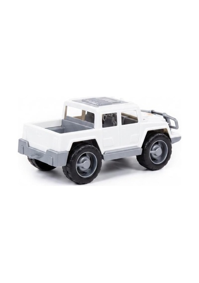 Pick-up Jeep Araba - Beyaz Arazi Tipi Açık Yük Kasalı 28 Cm Pick-up Oyuncak Kamyon