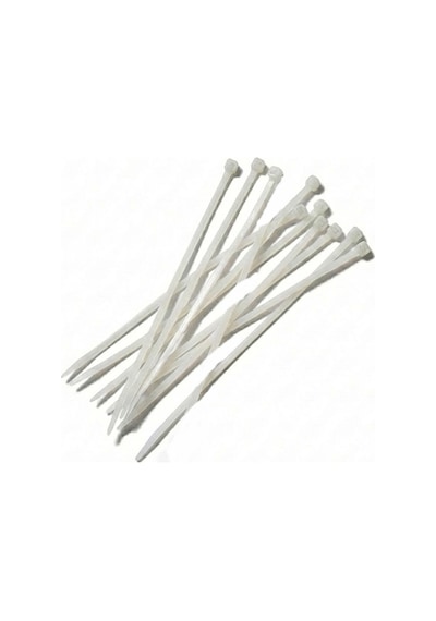 Kablo Bağı Kelepçe Cırt 4,8x400mm 10&amp 39lu Beyaz