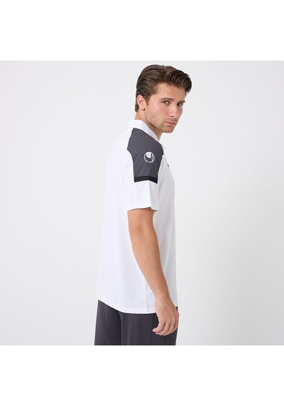 Beyaz - Antrasit Uhlsport Erkek Polo T-shirt Energy 1101801 Beyaz - Antrasit