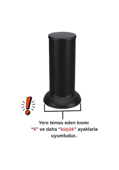 Robot Süpürge İçin Ahşap Koltuk Baza Yükseltici 5cm Yükseltir, Çap.6 Oyuklu Takoz 1 Adet