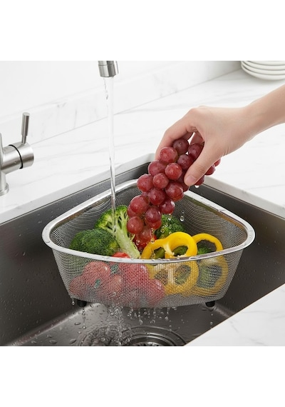 Lexroo Paslanmaz Çelik Ayaklı Lavabo İçi Çöp Süzgeci Standart