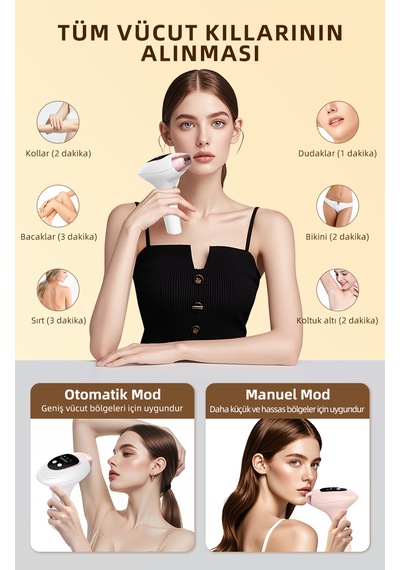 Yues Ipl Buz Başlıklı Lazer Epilasyon 9 Modlu Skin Collagen Akne