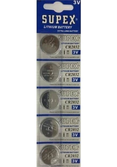SUPEX 2032 PARA PİL 5 Lİ KART