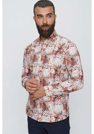 Efor G 1506 Slim Fit Vizon Spor Gömlek Vizon