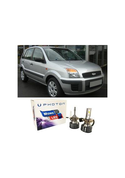 Ford Fusion Led Xenon Uzun + Kısa Far Ampulü H4 Mono Yeni Seri Beyaz
