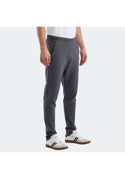Slazenger VALDIS Erkek Cepli Koyu Gri Eşofman Altı
