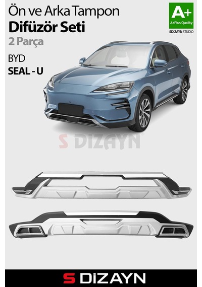 S-dizayn Byd Seal U Ön Ve Arka Tampon Koruma Difüzör Seti 2022 Üzeri A+ Kalite