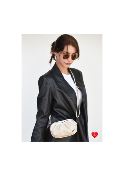 Jara Bag Uruz Çok Bölmeli Mini Clutch Omuz Çantası Krem Standart Jara22-3 Açık Vizon