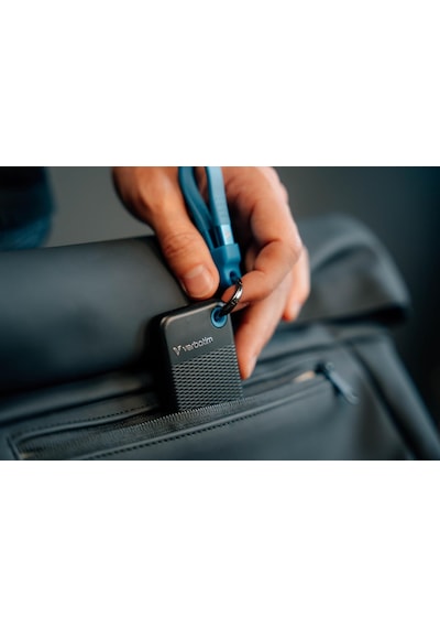 Verbatim Pocket Ssd Usb 3.2 Gen 2 256gb Black/blue