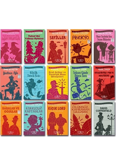 İlköğretim Dünya Çocuk Klasikleri Yüz Temel Eser 15 Li Kitap Seti
