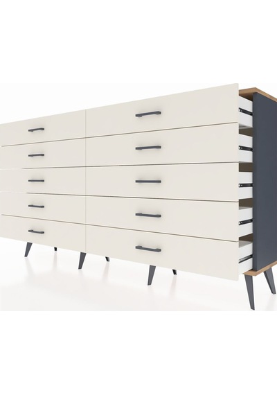 Arges Konsol 10 Çekmeceli 176x30x99 Antrasit-çam/aytaşı Antrasit-çam/aytaşı Arges Konsol 10 Çekmeceli 176x30x99 Antrasit-çam/aytaşı Antrasit-çam/aytaşı