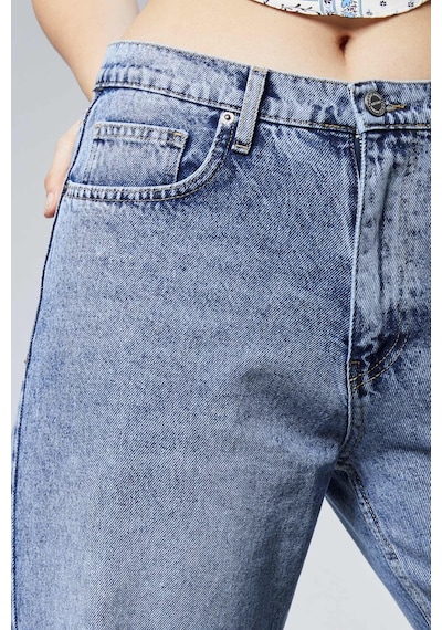 Cedy Denim Cedy Denım Yüksek Kalite Kadın Palazzo Yüksek Bel Cotton Jean Pantolon