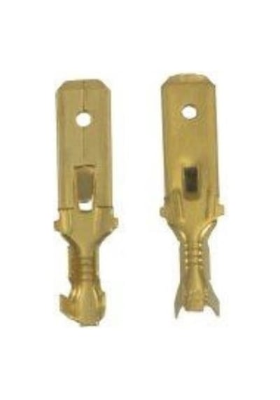Sarı Tks-1 Eu1 Kablo Pabuç 6.3 Erkek Terminal Paketi 300lük Paket