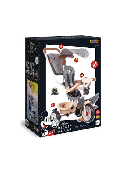 Smoby Mickey Baby Balade Plus 3'ü1 Arada Bisiklet 741402