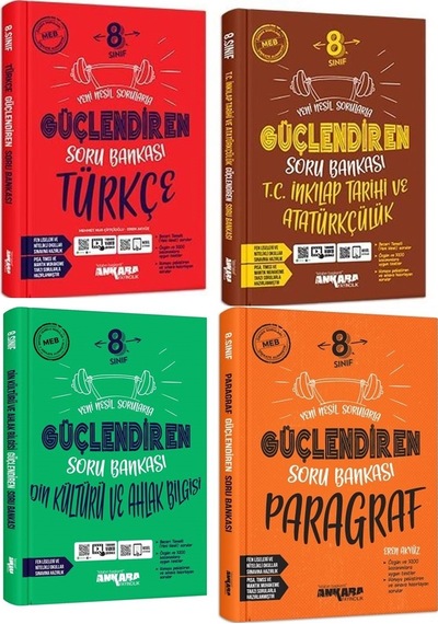 Ankara 8. Sınıf İnkılap + Türkçe + Din + Paragraf Soru Seti 4 Kit