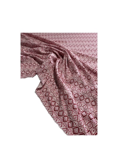 Viskon Keten Kumaş 150 Cm En Yazlık Hafif Elbise Gömlek Tunik Kumaş Visketen-200 Pembe Desenli