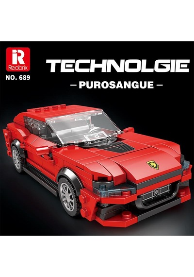 Reobrix Technic 689 Ferrari Purosangue Spor Araba Yaratıcı Yapı Blok Seti Building Blocks - 416 Parça