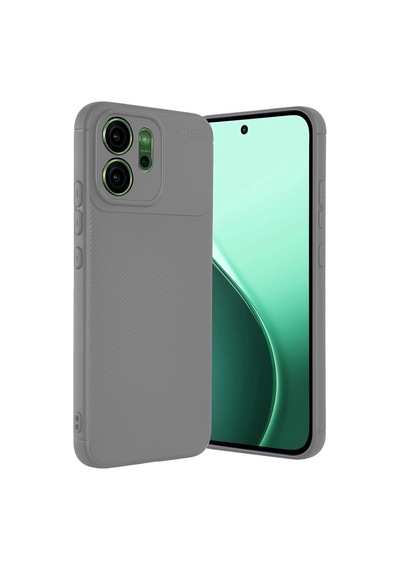 Oppo Reno 14f Auto Focus Karbon Kapak - Gri Evimdeyokyok