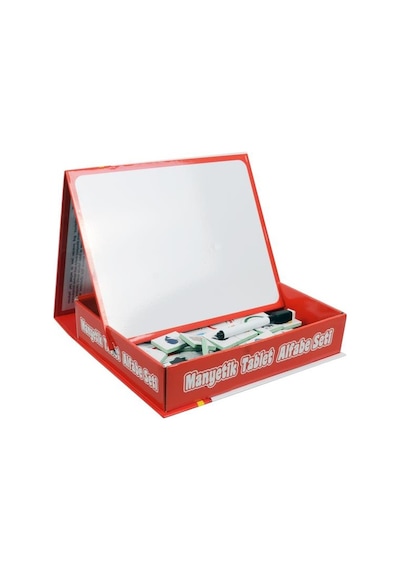 +3 Yaş Manyetik Tablet Alfabe Seti ve Yazı Tahtası (diytoy)