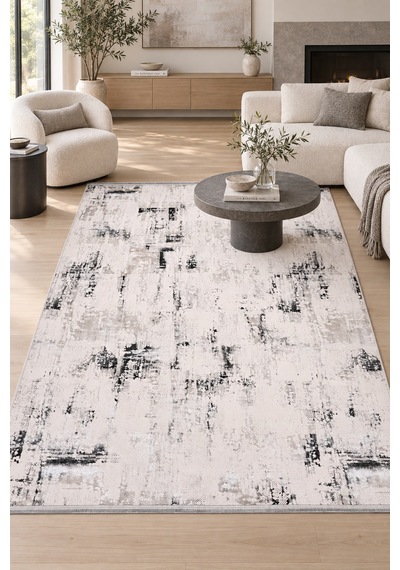 Ceyma Krem Gri Salon Oturma Odası Koridor Halısı Robot Süpürge Uyumlu Kolay Temizlenebilir Polyester İnce Dokulu Modern Halı Krem/gri Ceyma Krem Gri Salon Oturma Odası Koridor Halısı Robot Süpürge Uyumlu Kolay Temizlenebilir Polyester İnce Dokulu Modern Halı Krem/gri