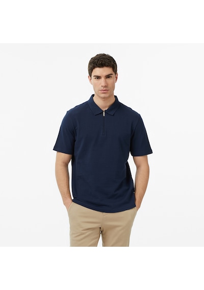 Nautica Erkek Lacivert Regular Fit Çizgili Polo Yaka T-shirt Çizgili K65232t Lacivert