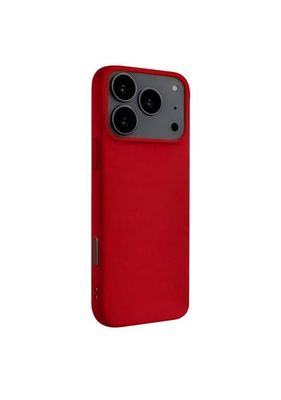 Apple Apple Uyumlu iPhone 17 Pro Max Nano İçi Kadife Silikon - Kırmızı