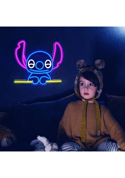 Stich Neon Led Tabela Dekoratif Aydınlatma