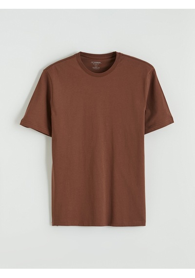 Lcwaıkıkı Classic Kahverengi %100 Pamuk Regular Fit Basic Tişört