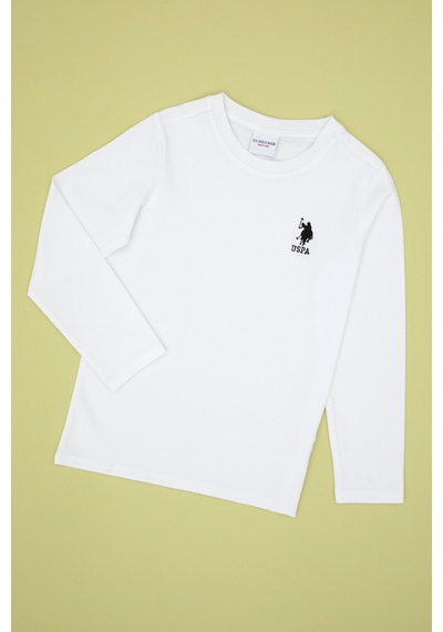 U.S. Polo Assn. Erkek Çocuk Beyaz Basic Bisiklet Yaka Sweatshirt 50314002-VR013 U.S. Polo Assn. Erkek Çocuk Beyaz Basic Bisiklet Yaka Sweatshirt 50314002-VR013