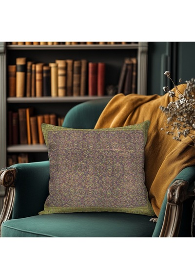 Turkıshrug Kıngdom Klasik Desenli Vintage Kırlent Kılıfı 43 X 43 Çok Renkli