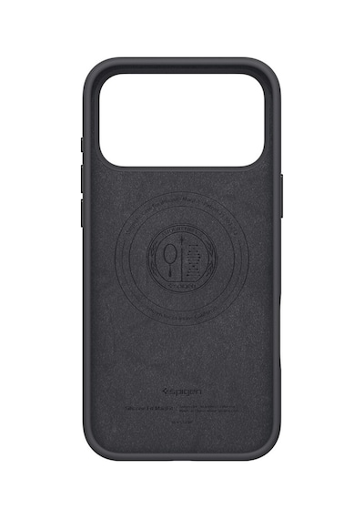Spigen iPhone Uyumlu 17 Pro Silikon Magsafe Kılıf Silicone Fit Magfit Black Kaymaz Kapak - Acs09955