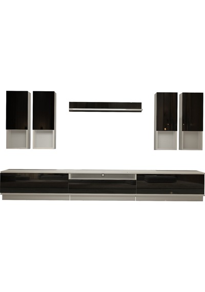 Decoraktiv Trendstyle 8das Mdf Tv Ünitesi Tv Sehpası Beyaz - Siyah